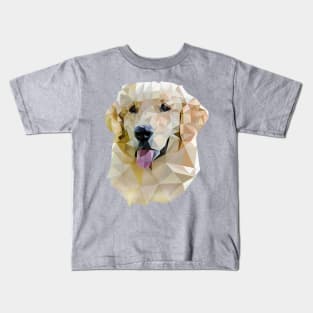 Golden Retriever (Low Poly) Kids T-Shirt